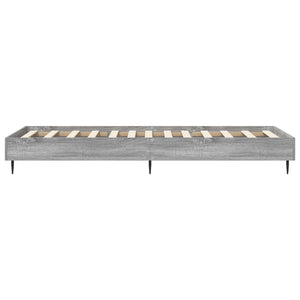 Σκελετός Κρεβατιού Γκρι Sonoma 80 x 200 cm Επεξεργασμένο Ξύλο - Pakobazaar