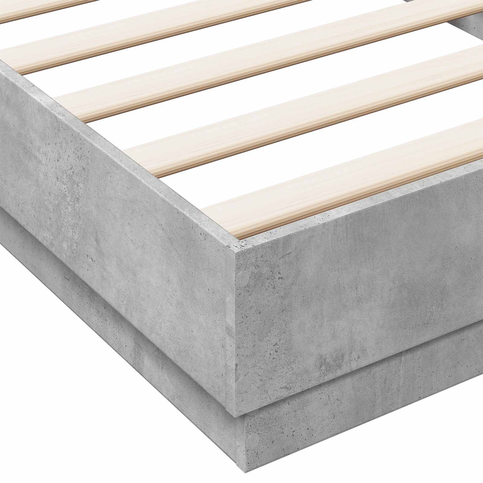 Κρεβάτι δαπέδου Γκρι Σκυροδέματος 80 x 200 cm - Pakobazaar