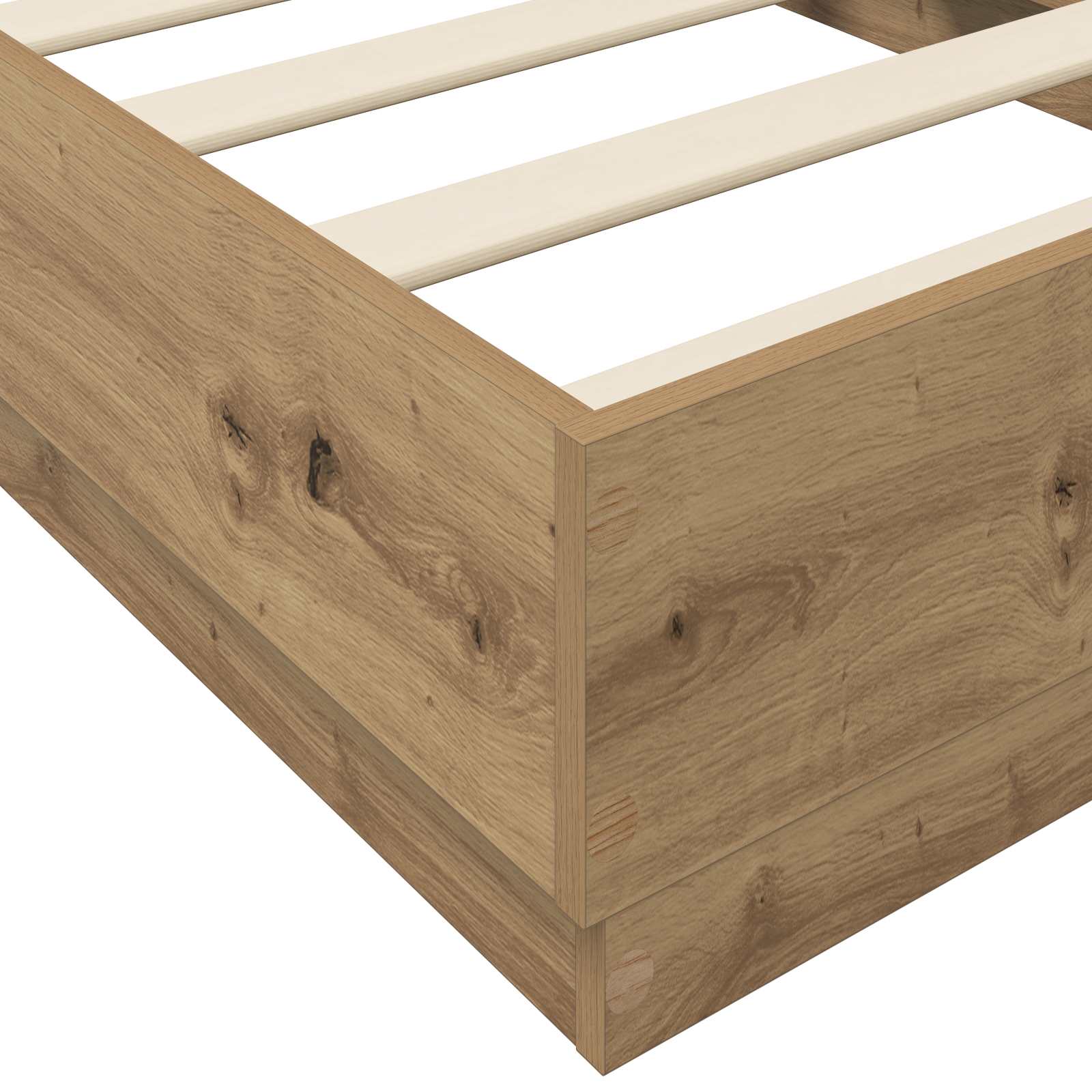 Κρεβάτι δαπέδου Artisan Δρυς 80 x 200 cm Επεξεργασμένο Ξύλο - Pakobazaar
