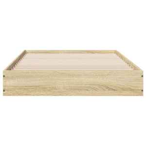 Κρεβάτι δαπέδου Sonoma Δρυς 80 x 200 cm Επεξεργασμένο Ξύλο - Pakobazaar