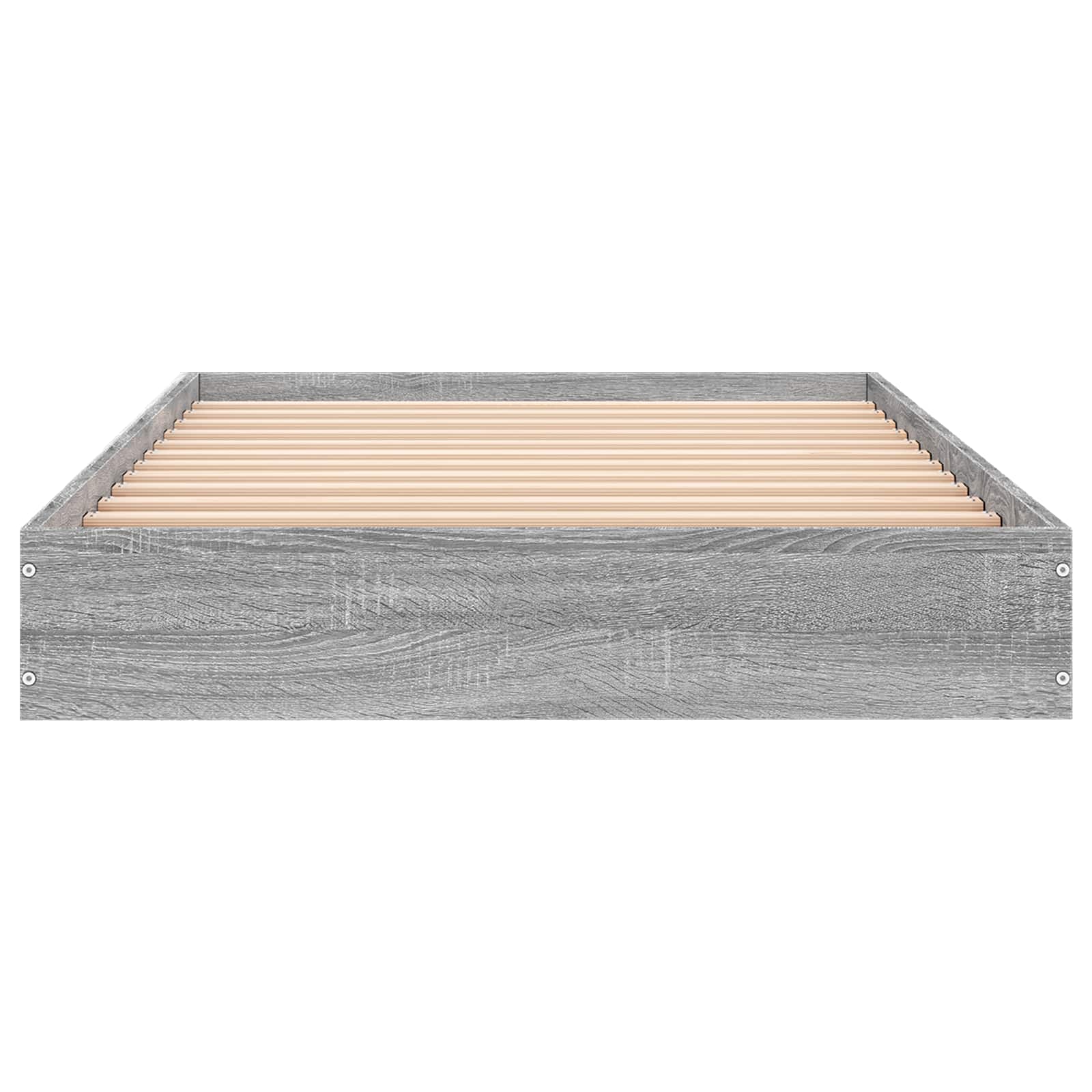 Κρεβάτι δαπέδου Γκρι Sonoma 80 x 200 cm Επεξεργασμένο Ξύλο - Pakobazaar