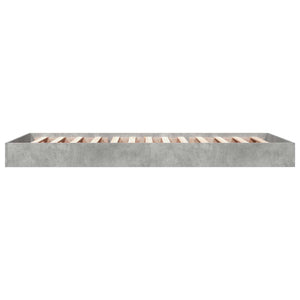 Κρεβάτι δαπέδου Γκρι Σκυροδέματος 80 x 200 cm - Pakobazaar