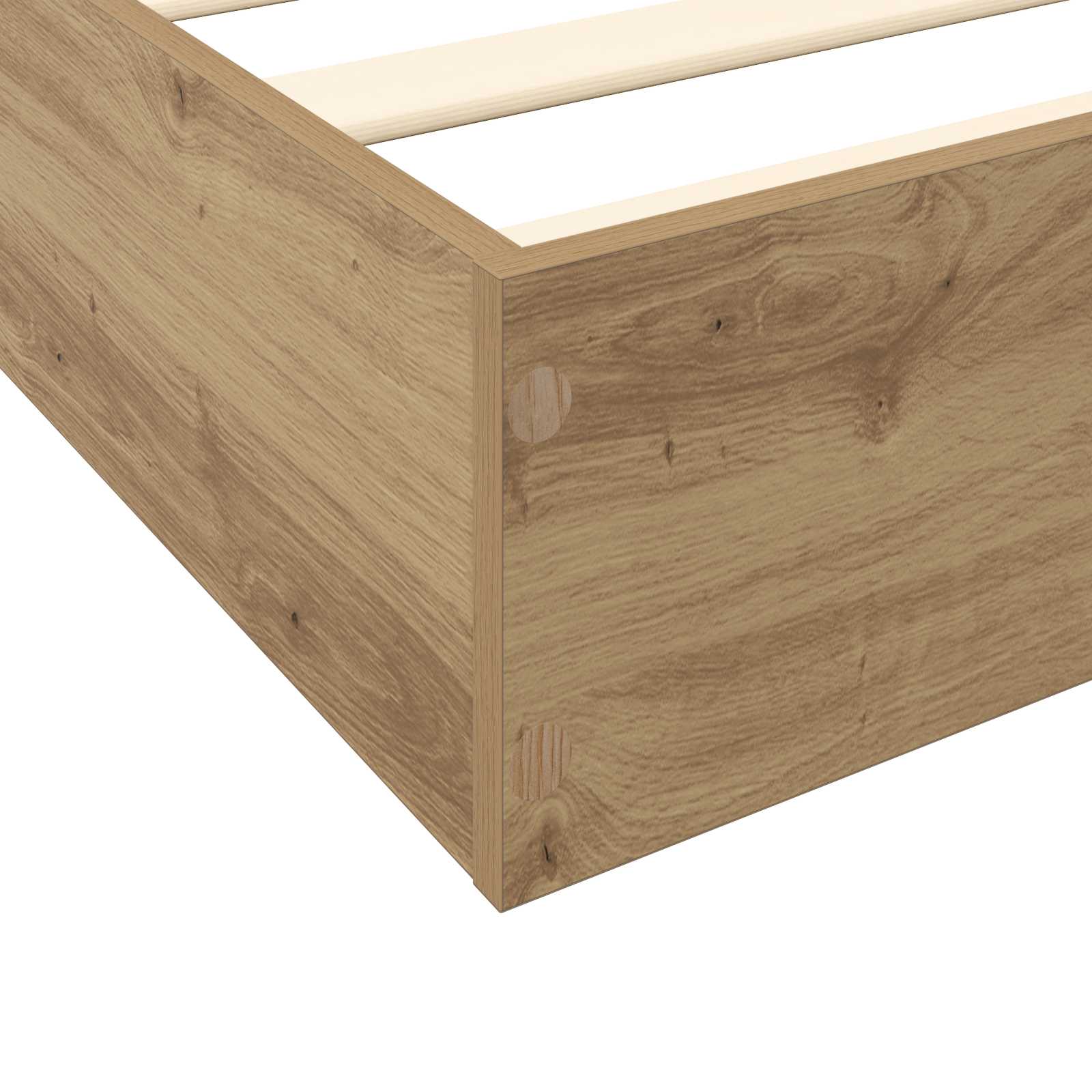 Κρεβάτι δαπέδου Artisan Δρυς 80 x 200 cm Επεξεργασμένο Ξύλο - Pakobazaar