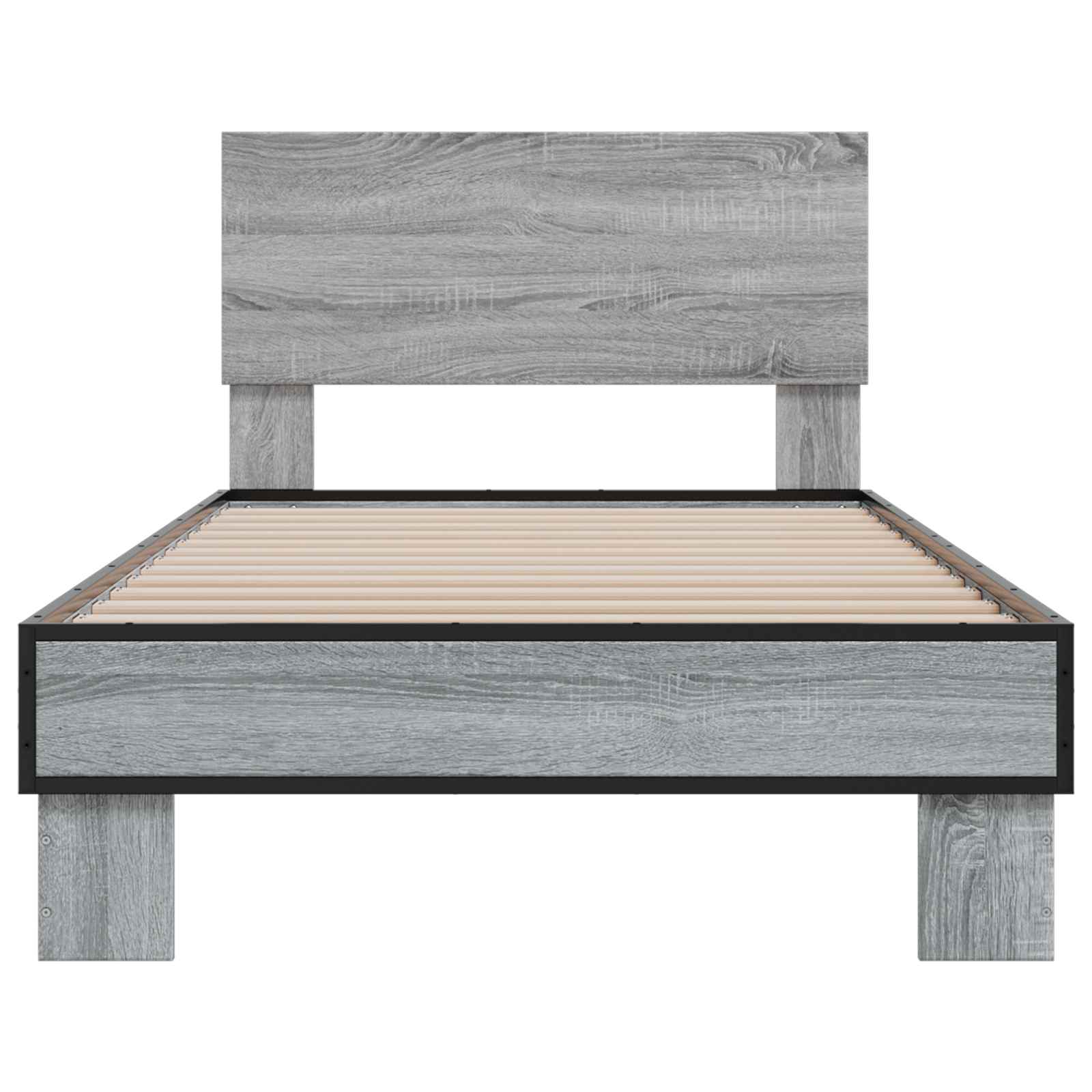 Κρεβάτι με Κεφαλάρι Γκρι Sonoma 80 x 200 cm Επεξεργασμένο Ξύλο - Pakobazaar