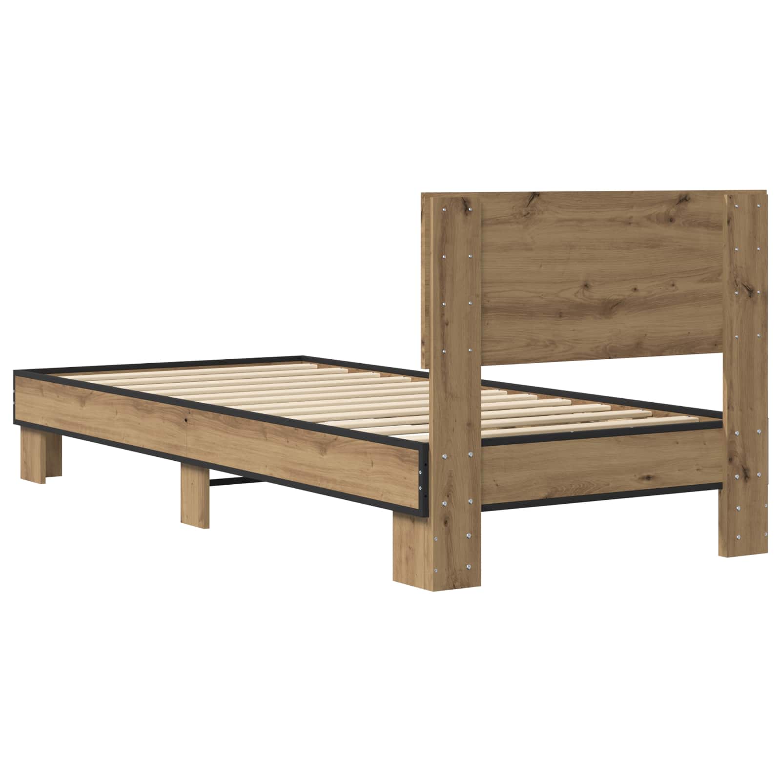 Κρεβάτι με Κεφαλάρι Artisan Δρυς 80 x 200 cm Επεξεργασμένο Ξύλο - Pakobazaar