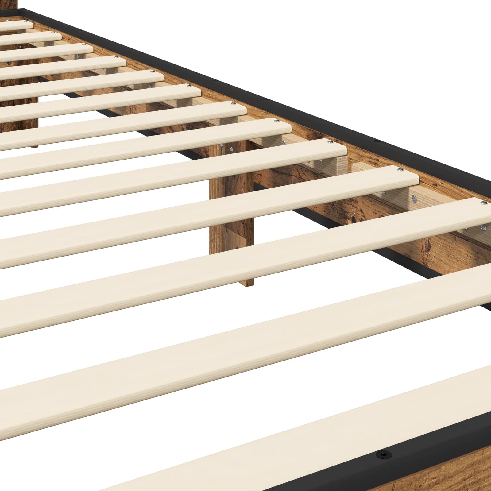 Κρεβάτι με Κεφαλάρι Παλαιωμένο ξύλο 80 x 200 cm - Pakobazaar