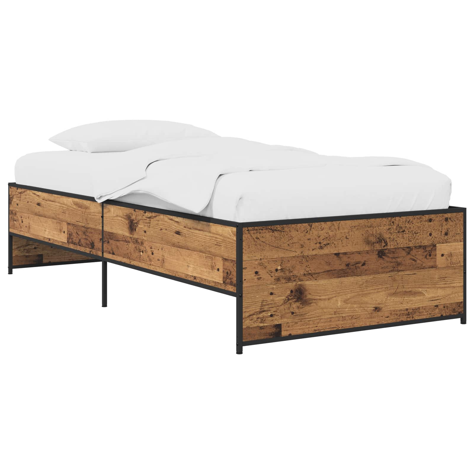 Σκελετός Κρεβατιού Παλαιωμένο ξύλο 80 x 200 cm - Pakobazaar