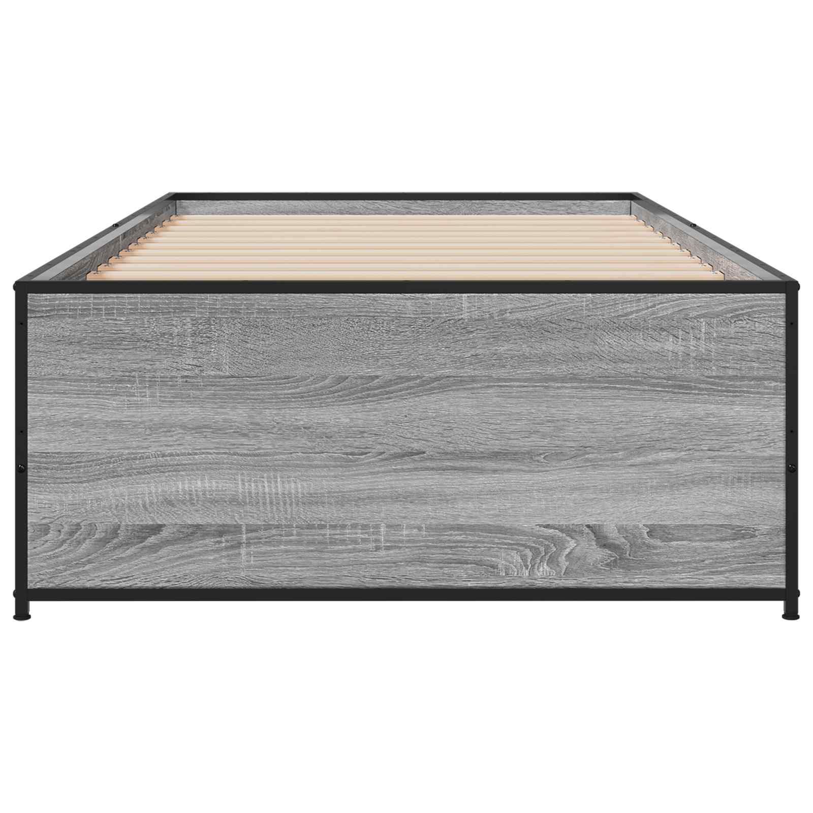 Σκελετός Κρεβατιού Γκρι Sonoma 80 x 200 cm Επεξεργασμένο Ξύλο - Pakobazaar