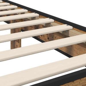 Κρεβάτι με Κεφαλάρι Παλαιωμένο ξύλο 80 x 200 cm - Pakobazaar