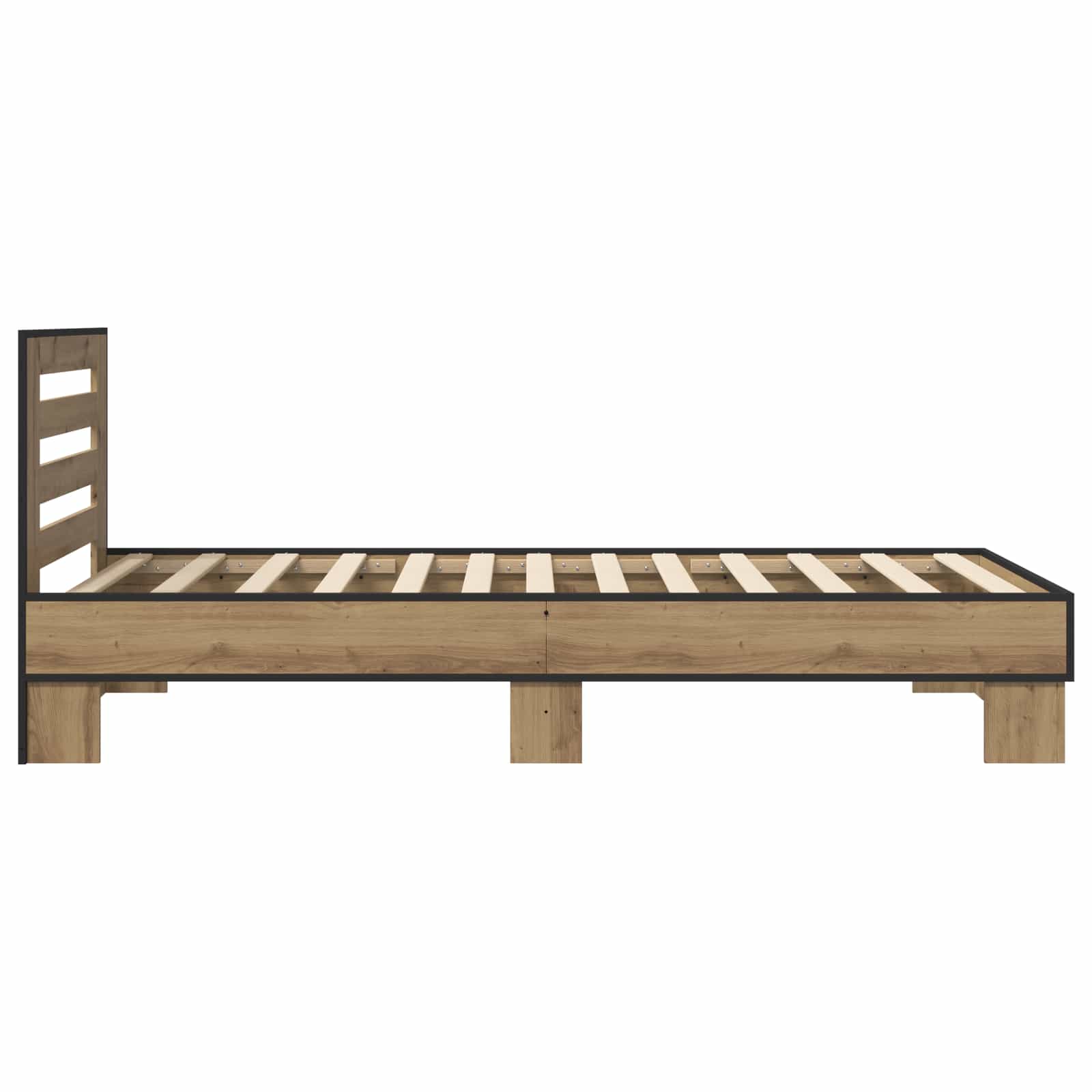 Κρεβάτι με Κεφαλάρι Artisan Δρυς 80 x 200 cm Επεξεργασμένο Ξύλο - Pakobazaar