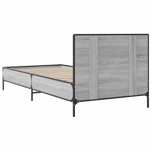 Κρεβάτι με Κεφαλάρι Γκρι Sonoma 80 x 200 cm Επεξεργασμένο Ξύλο - Pakobazaar