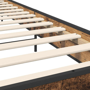 Σκελετός Κρεβατιού Παλαιωμένο ξύλο 80 x 200 cm - Pakobazaar