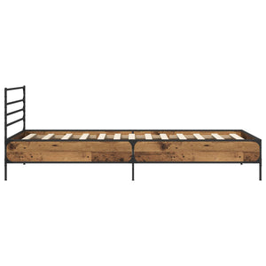 Σκελετός Κρεβατιού Παλαιωμένο ξύλο 80 x 200 cm - Pakobazaar