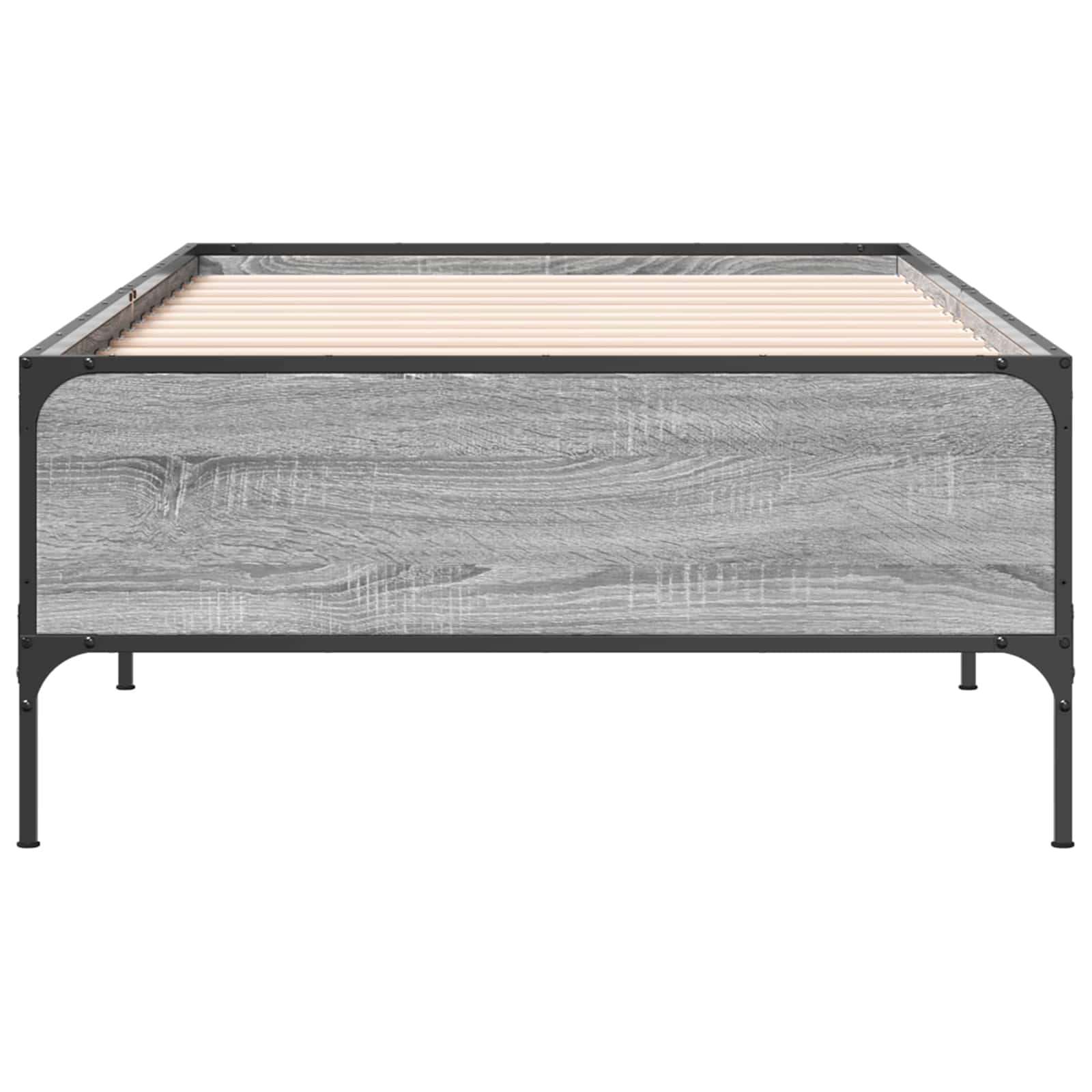 Σκελετός Κρεβατιού Γκρι Sonoma 80 x 200 cm Επεξεργασμένο Ξύλο - Pakobazaar