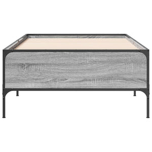 Σκελετός Κρεβατιού Γκρι Sonoma 80 x 200 cm Επεξεργασμένο Ξύλο - Pakobazaar