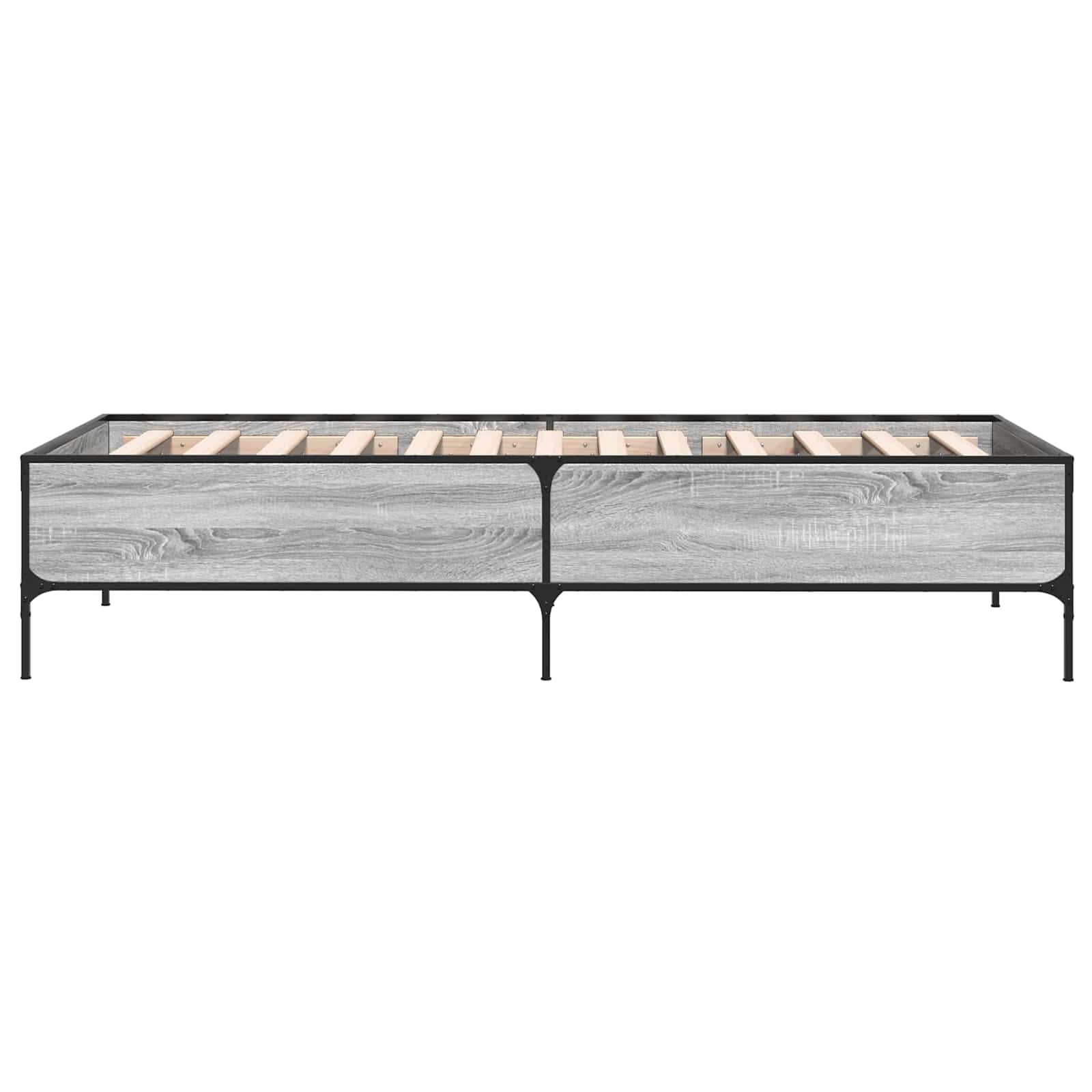 Σκελετός Κρεβατιού Γκρι Sonoma 80 x 200 cm Επεξεργασμένο Ξύλο - Pakobazaar