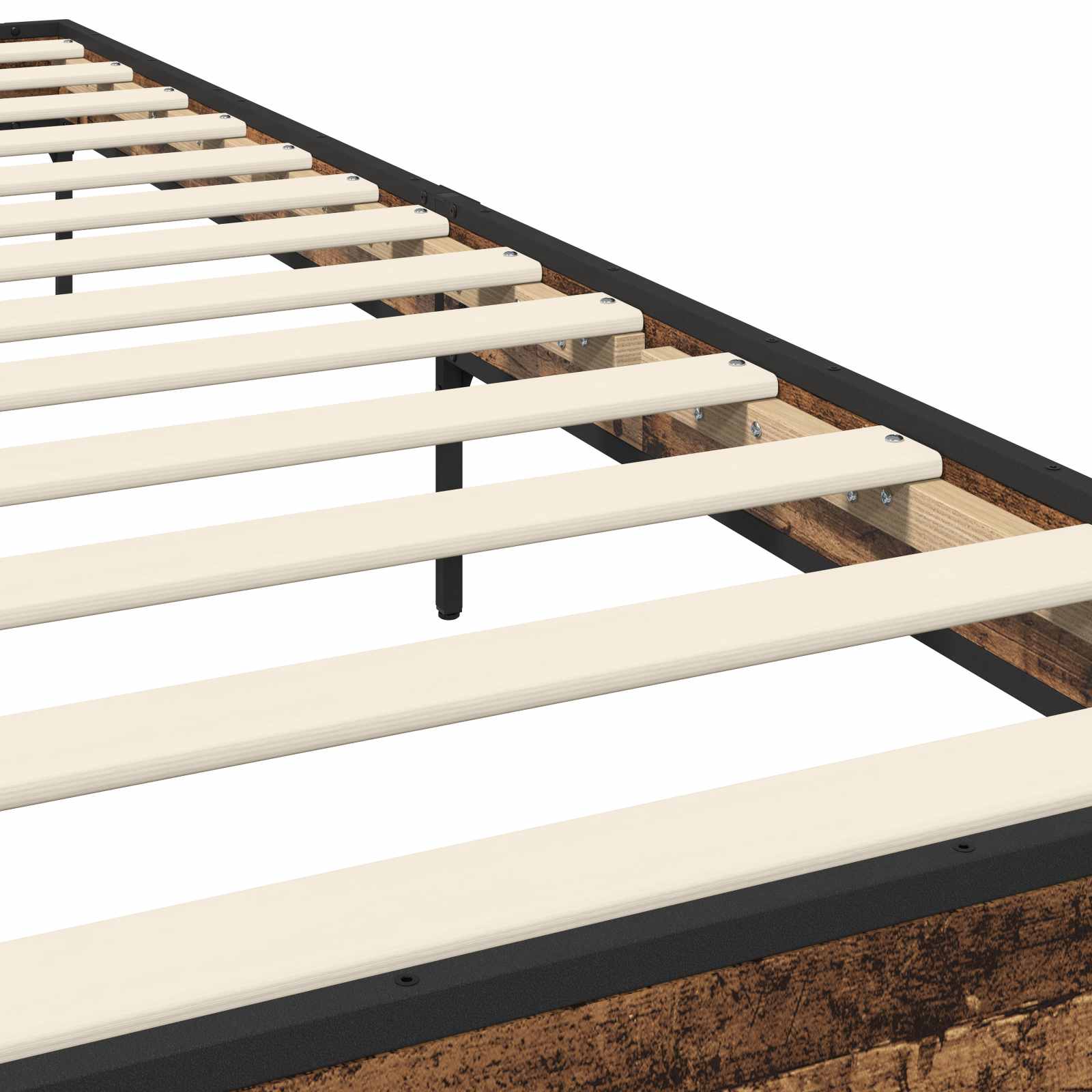 Σκελετός Κρεβατιού Παλαιωμένο ξύλο 80 x 200 cm - Pakobazaar
