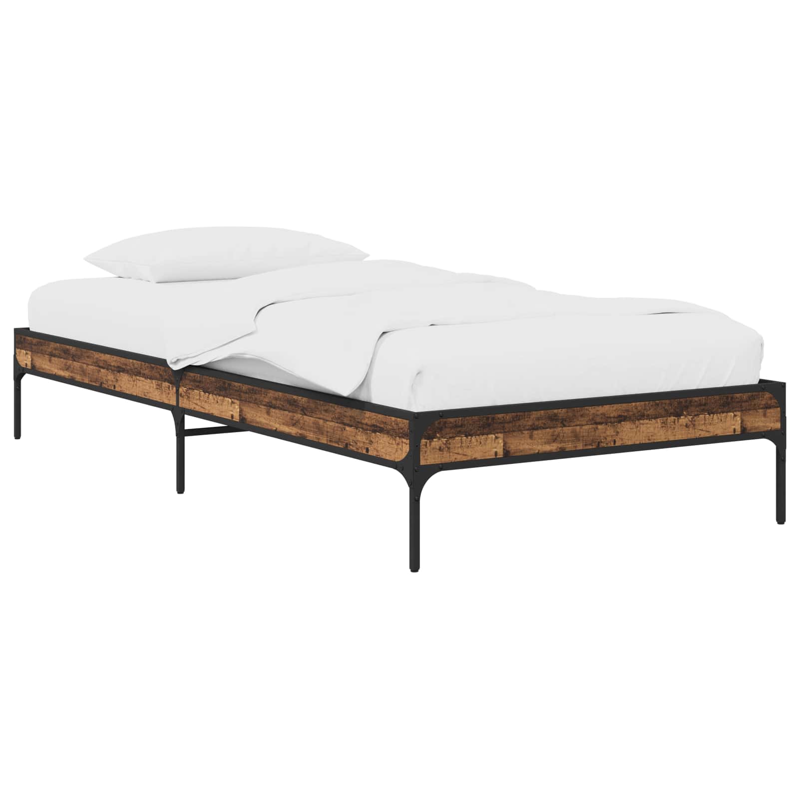 Σκελετός Κρεβατιού Παλαιωμένο ξύλο 80 x 200 cm - Pakobazaar