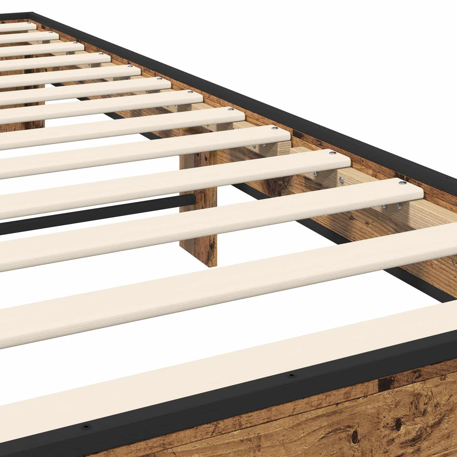 Σκελετός Κρεβατιού Παλαιωμένο ξύλο 80 x 200 cm - Pakobazaar