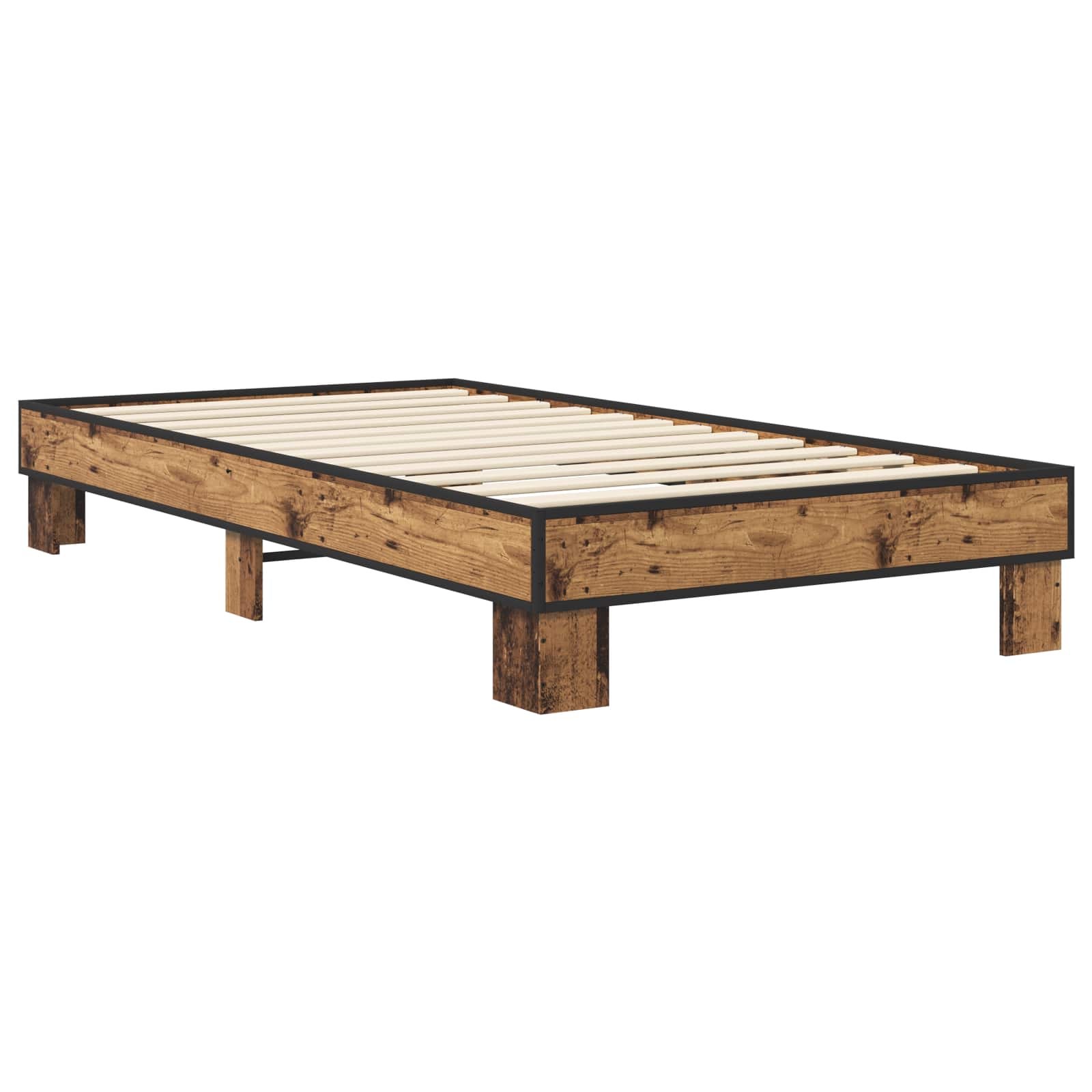 Σκελετός Κρεβατιού Παλαιωμένο ξύλο 80 x 200 cm - Pakobazaar