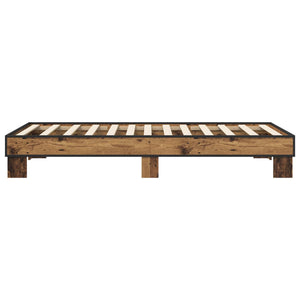 Σκελετός Κρεβατιού Παλαιωμένο ξύλο 80 x 200 cm - Pakobazaar