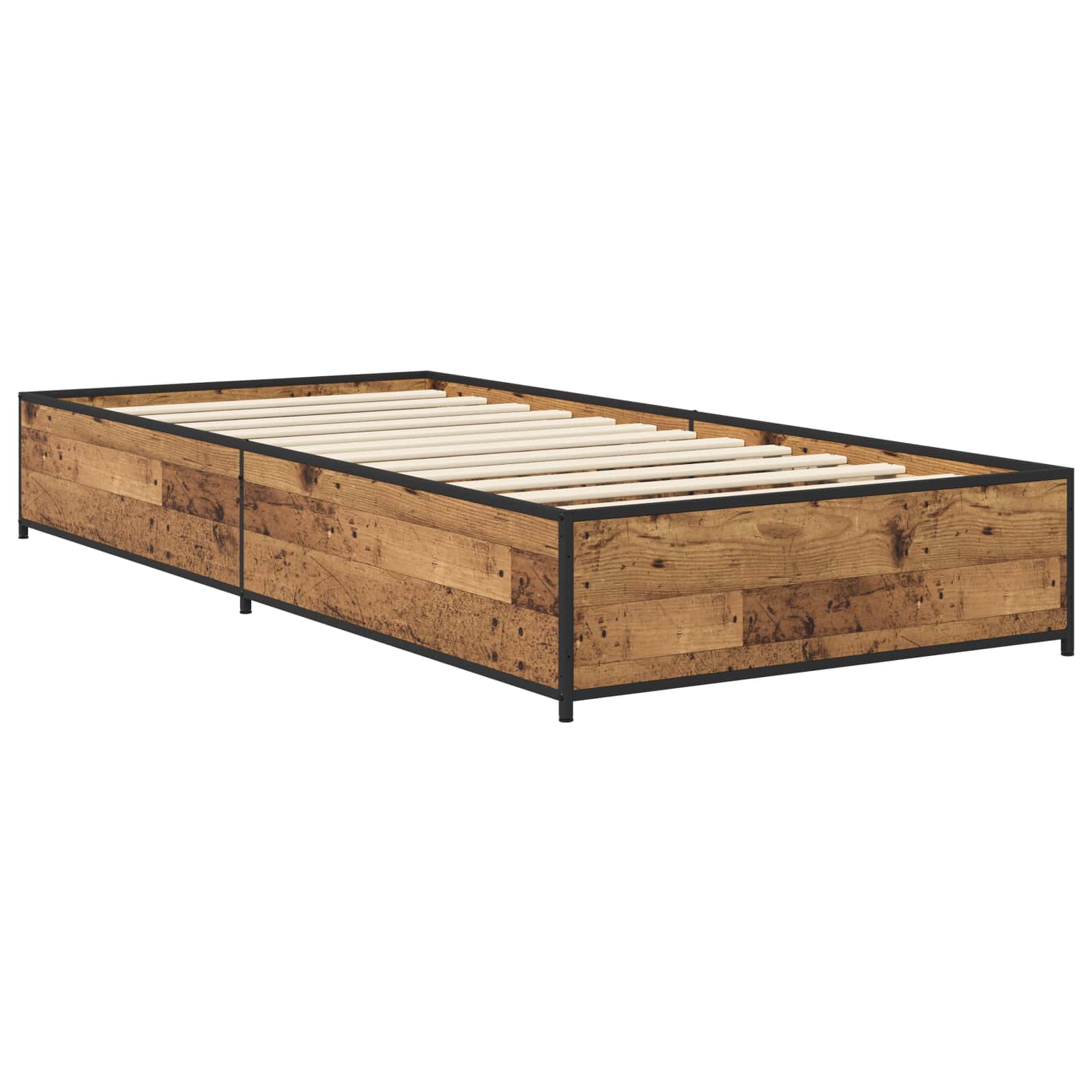 Σκελετός Κρεβατιού Παλαιωμένο ξύλο 80 x 200 cm - Pakobazaar