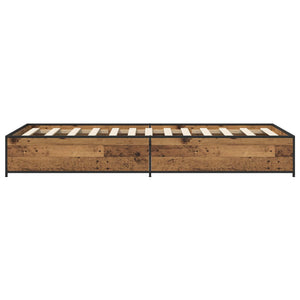 Σκελετός Κρεβατιού Παλαιωμένο ξύλο 80 x 200 cm - Pakobazaar