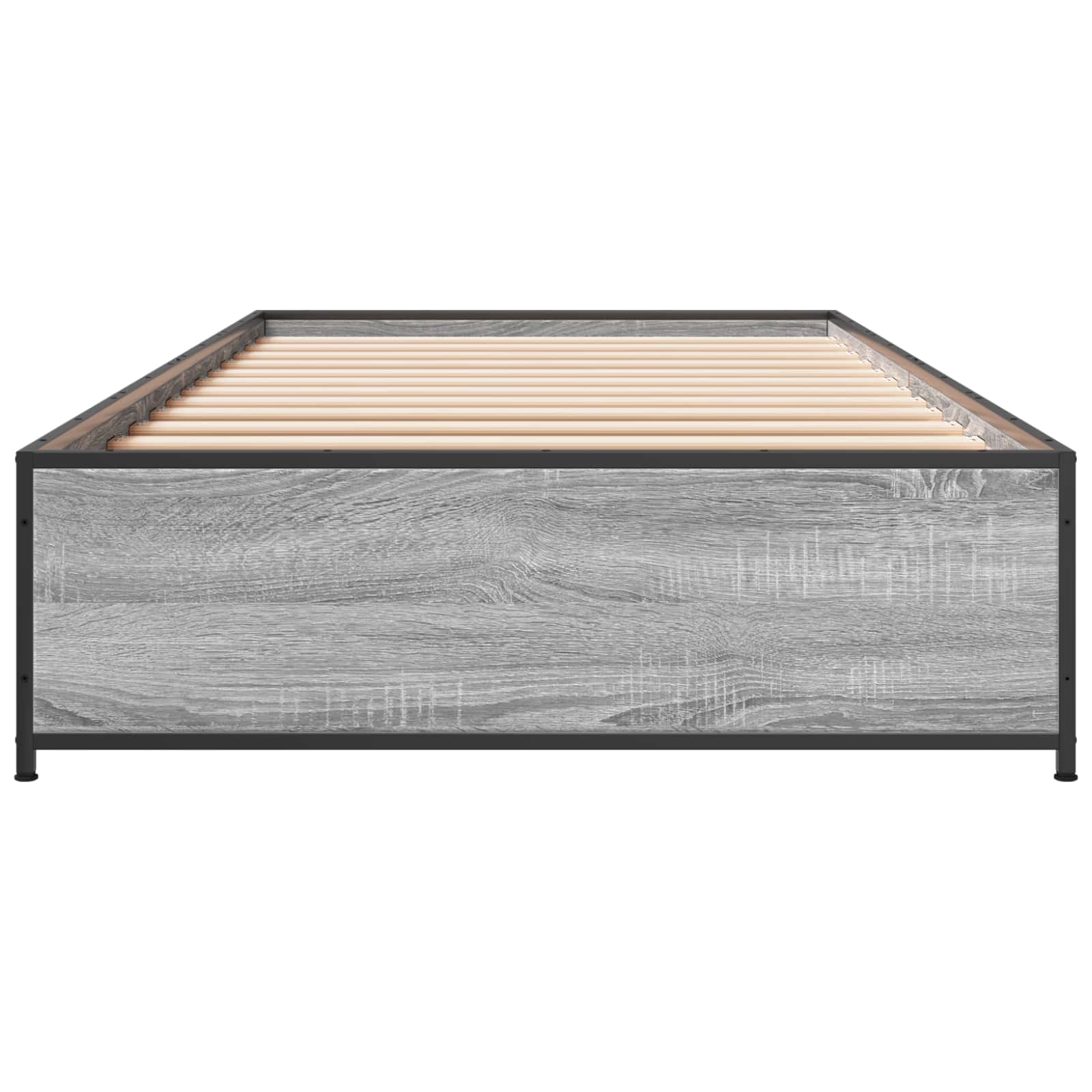 Σκελετός Κρεβατιού Γκρι Sonoma 80 x 200 cm Επεξεργασμένο Ξύλο - Pakobazaar