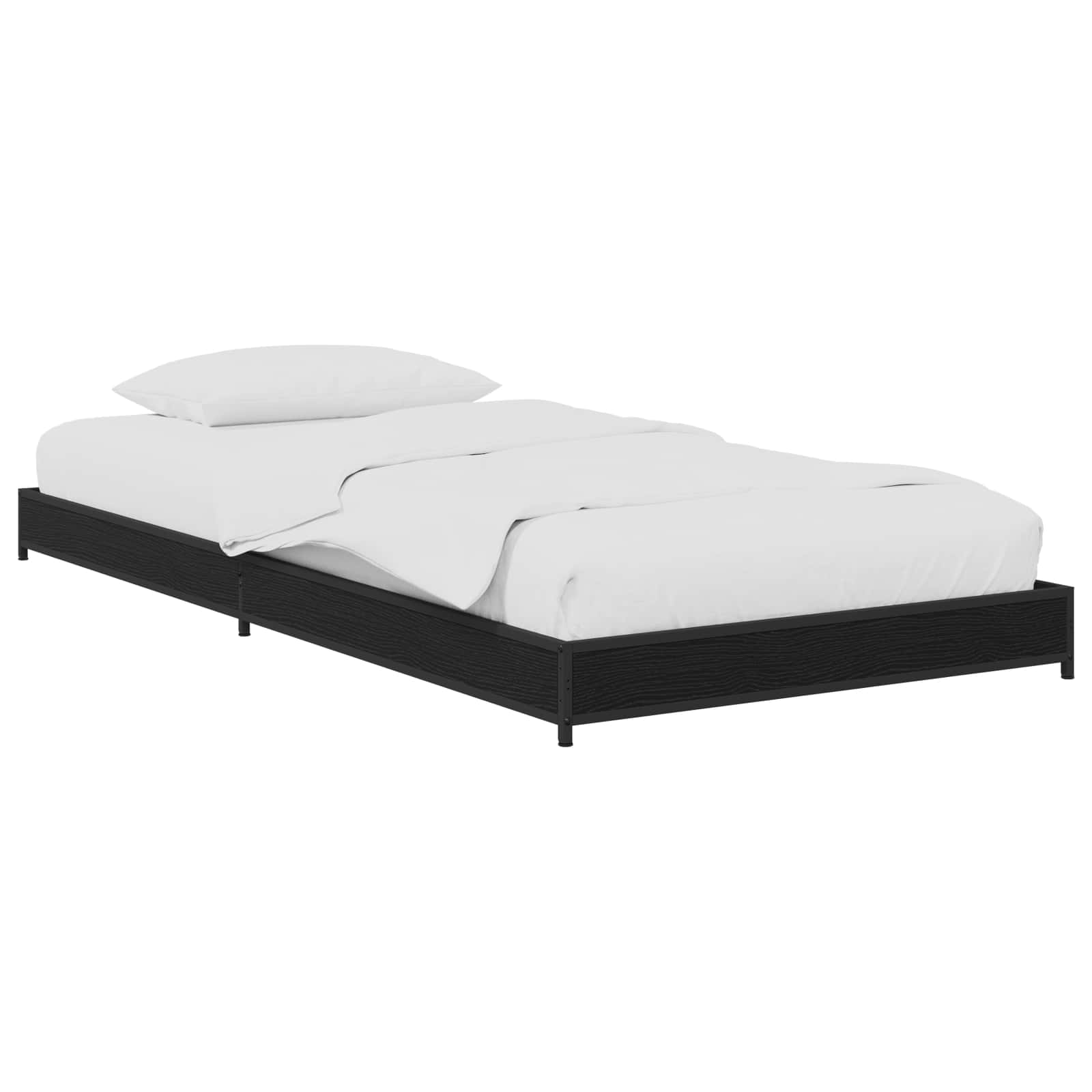 Σκελετός Κρεβατιού Μαύρη Δρυς 80 x 200 cm Επεξεργασμένο Ξύλο - Pakobazaar