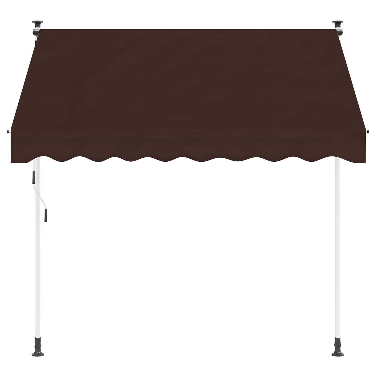 Χειροκίνητη Ανακλινόμενη Σκίαση Καφέ 350 cm - Pakobazaar