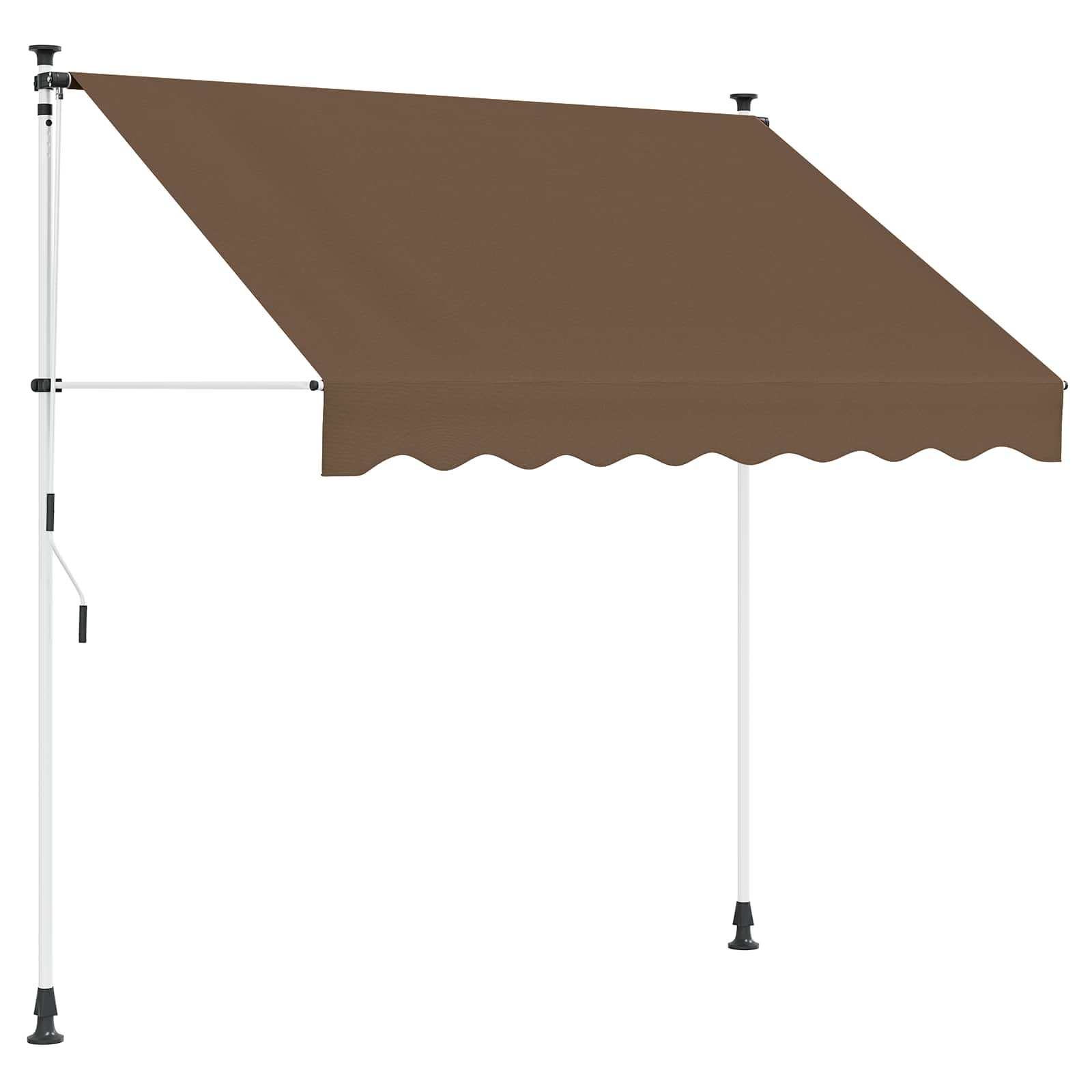 Χειροκίνητη Ανακλινόμενη Σκίαση Taupe 400 cm - Pakobazaar