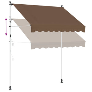 Χειροκίνητη Ανακλινόμενη Σκίαση Taupe 400 cm - Pakobazaar
