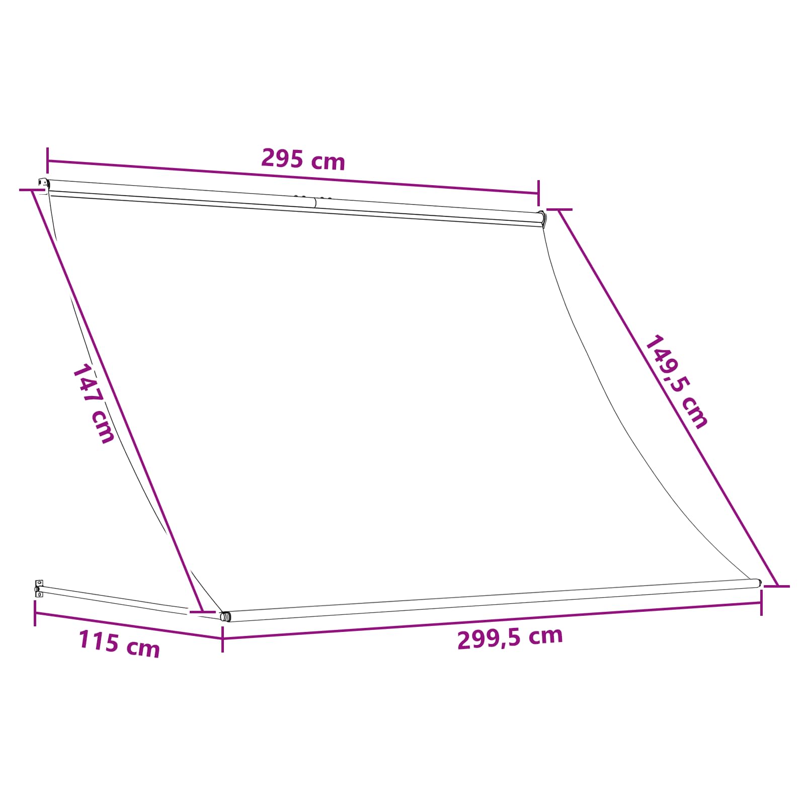 Αντιανεμικό Μπεζ 300 x 150 cm - Pakobazaar