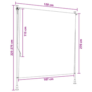 Εξωτερικό ρολό Ανοιχτό γκρι 120 x 270 cm - Pakobazaar