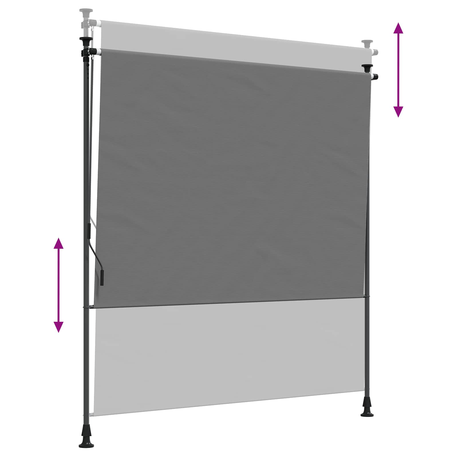 Εξωτερικό ρολό Ανοιχτό γκρι 200 x 270 cm - Pakobazaar