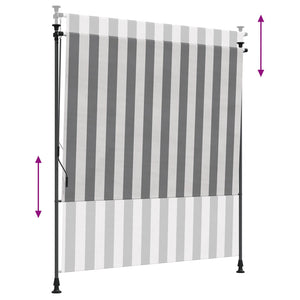 Εξωτερικό ρολό Γκρι και Λευκό 200 x 270 cm - Pakobazaar