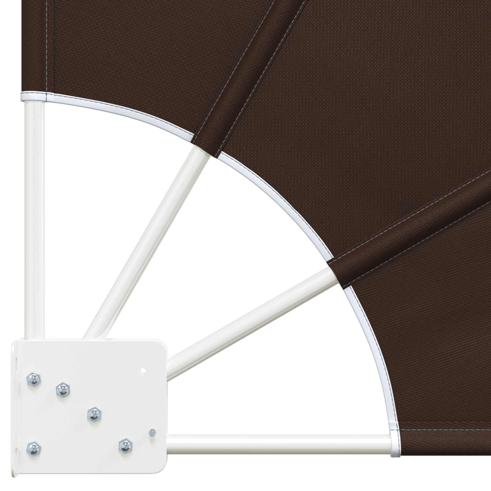 Αδιάφανο σκίαστρο μπαλκονιού 140 x 140 cm Πολυεστέρας Καφέ - Pakobazaar