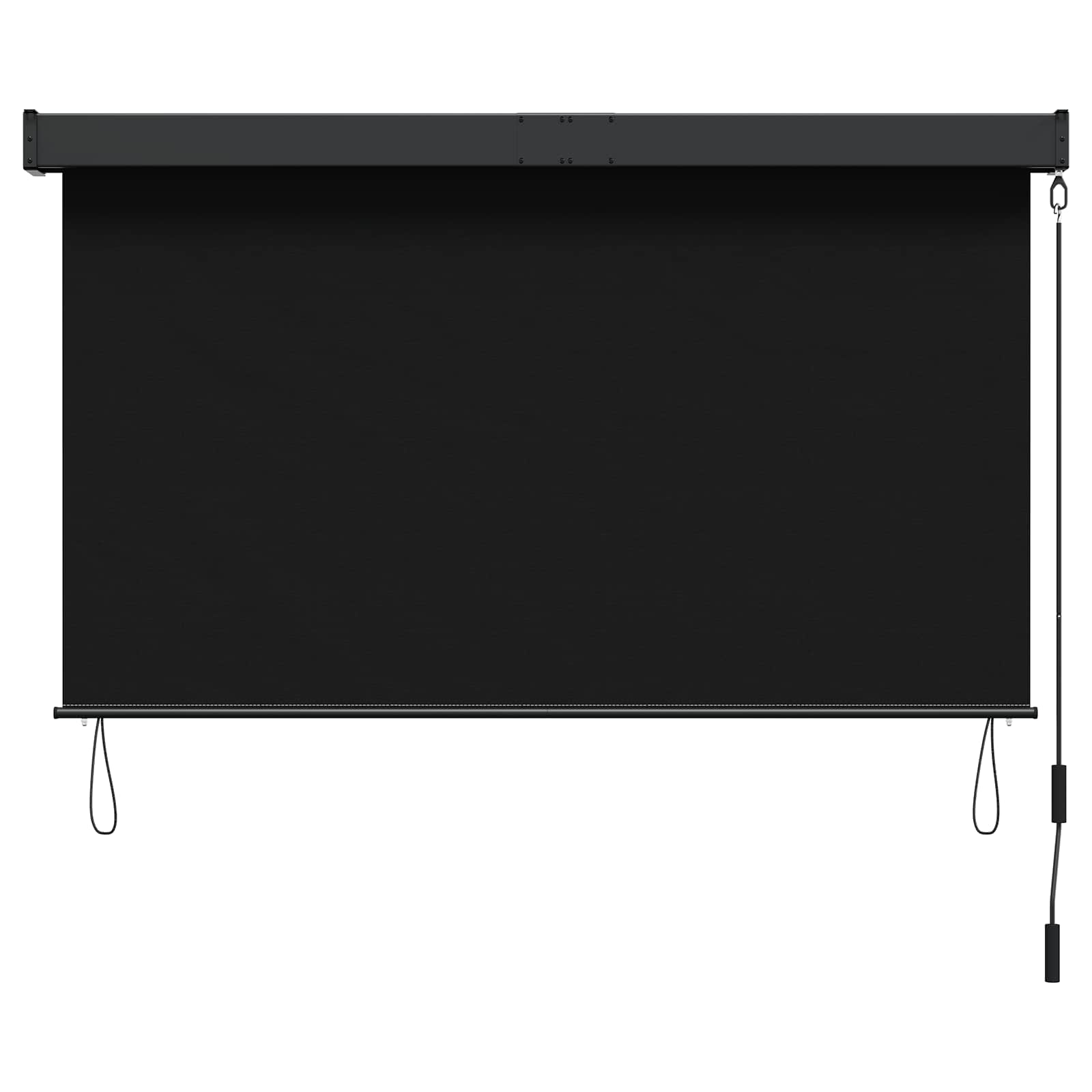 Ρόλερ Μαύρο 120 x 250 cm Ύφασμα και Αλουμίνιο - Pakobazaar