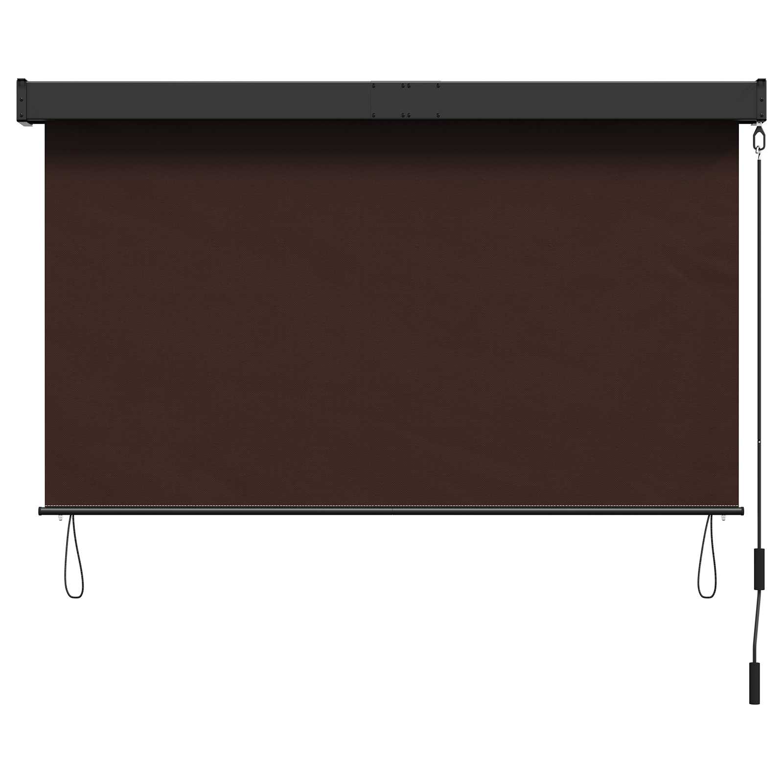 Ρόλερ Καφέ 120 x 250 cm Ύφασμα και Αλουμίνιο - Pakobazaar