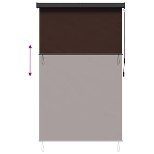 Ρόλερ Καφέ 180 x 250 cm Ύφασμα και Αλουμίνιο - Pakobazaar