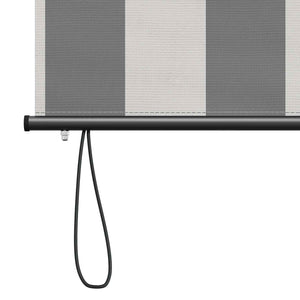 Ρόλερ Γκρι και Λευκό 180 x 250 cm Ύφασμα και Αλουμίνιο - Pakobazaar