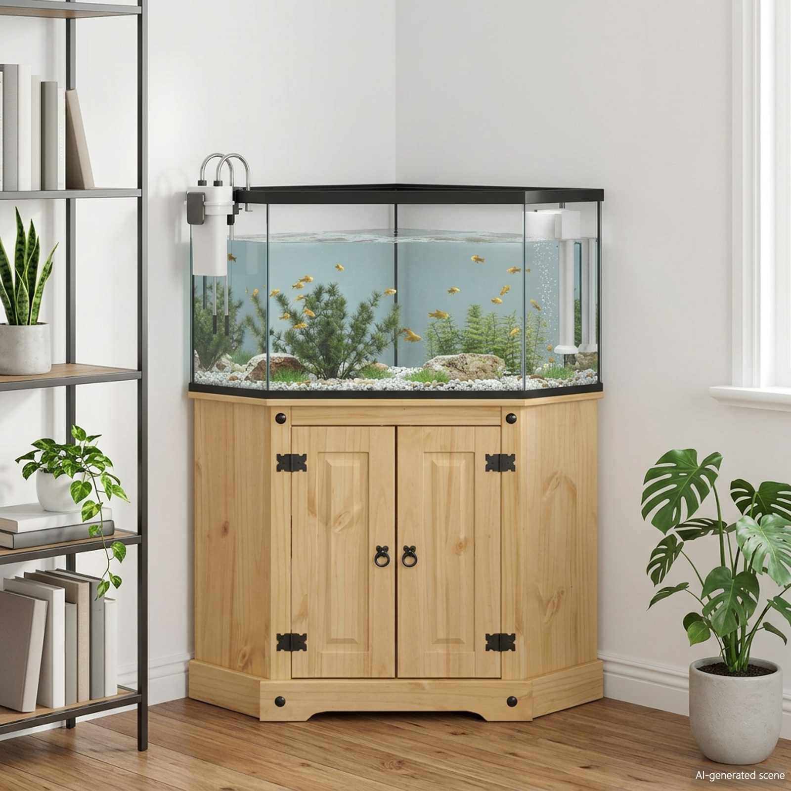Βάση ενυδρείου CORONA Καφέ 70 x 70 x 73 cm 300 κιλά - Pakobazaar
