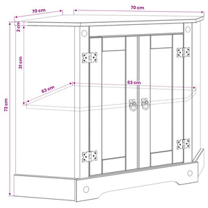 Βάση ενυδρείου CORONA Καφέ 70 x 70 x 73 cm 300 κιλά - Pakobazaar