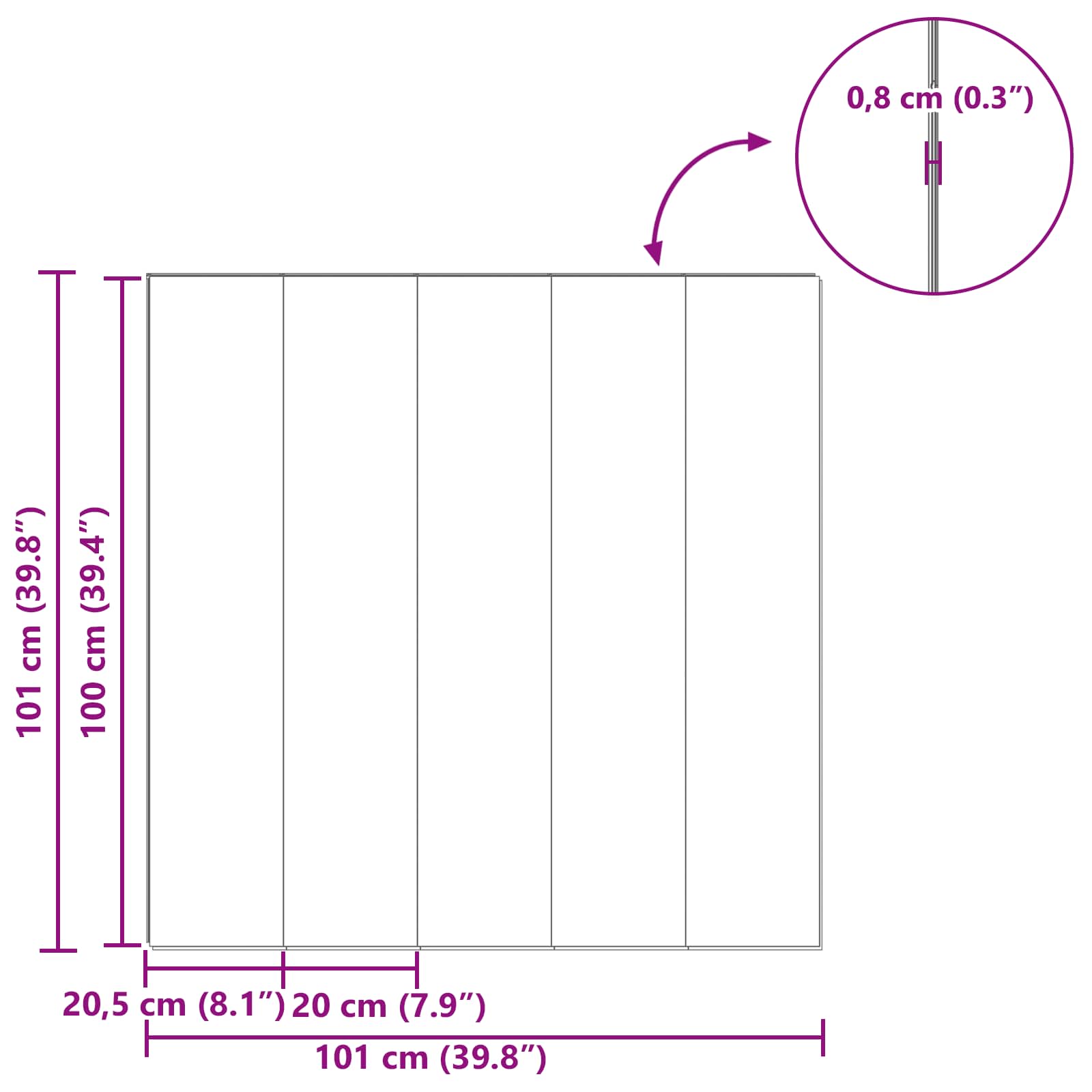 Παρκέ δάπεδο 5 pcs Μαλακό Μπεζ 101 x 20 x 0,8 εκ - Pakobazaar