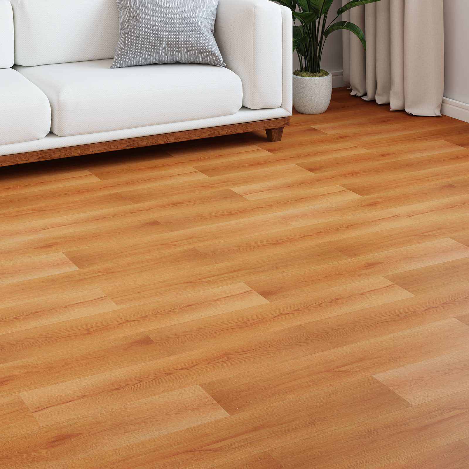 Παρκέ δάπεδο 15 pcs Μπεζ 101 x 20 x 0,8 εκ Επεξεργασμένο ξύλο - Pakobazaar