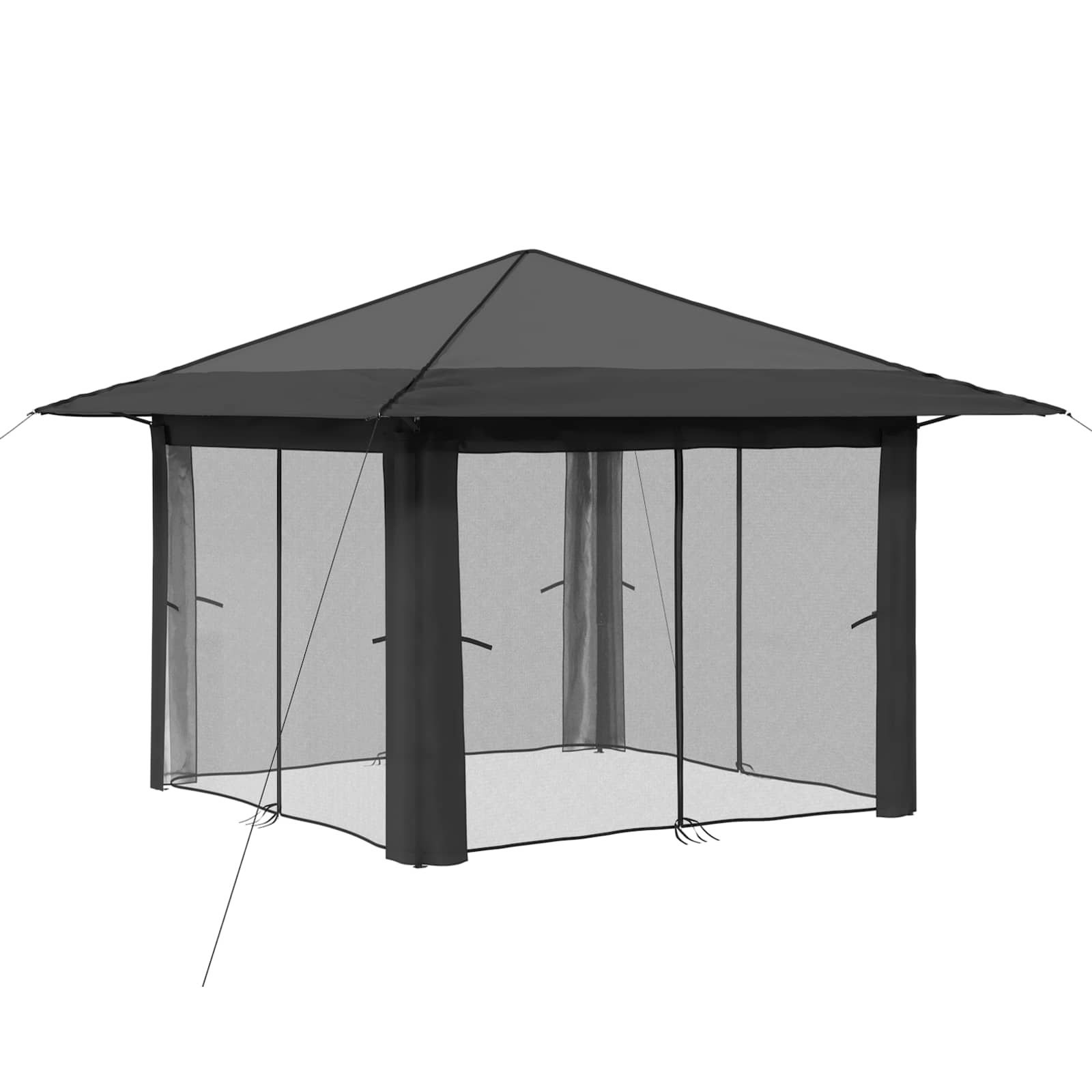 Κιόσκι με 4 Πλαϊνές Τοίχους 3,3 x 3,3 μ - Pakobazaar