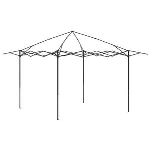 Γκαζebo με 4 πλαινά 4 x 4 m Μπεζ και καφέ - Pakobazaar