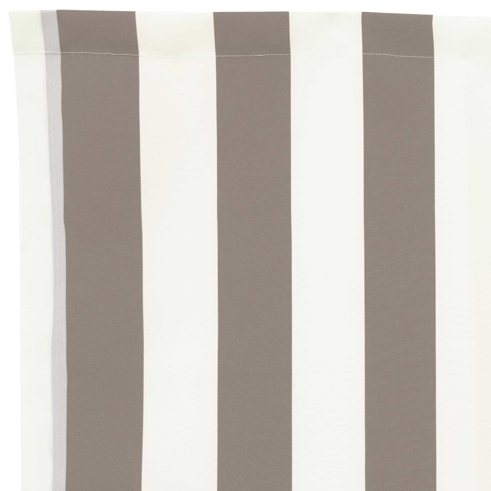 Ύφασμα αντικατάστασης τέντας Ανοιχτό Γκρι και Λευκό 4,5 x 3,5 μ - Pakobazaar