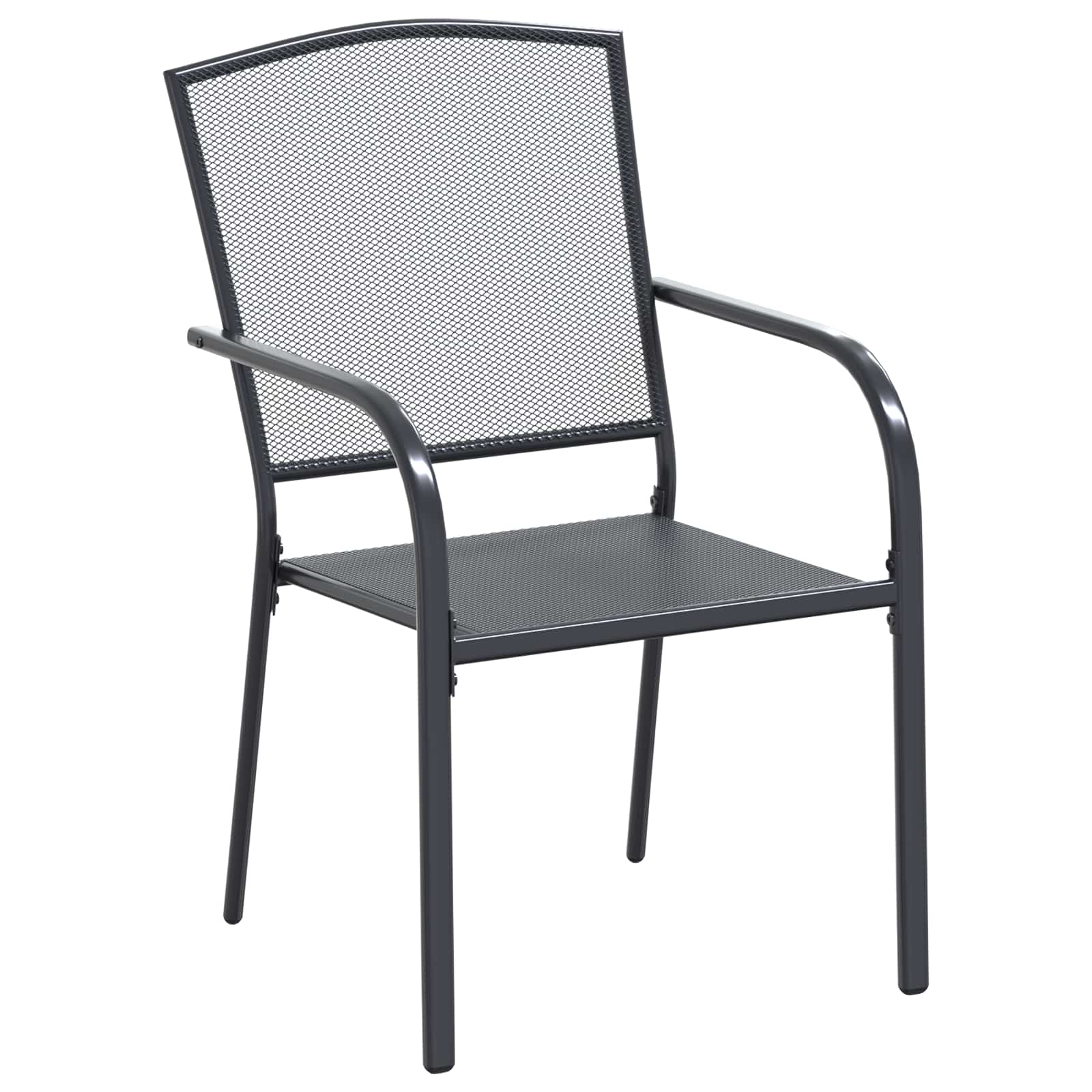 Σέτ φαγητού για κήπο 7 pcs Ανθρακί 212 x 90 x 76 εκ. - Pakobazaar