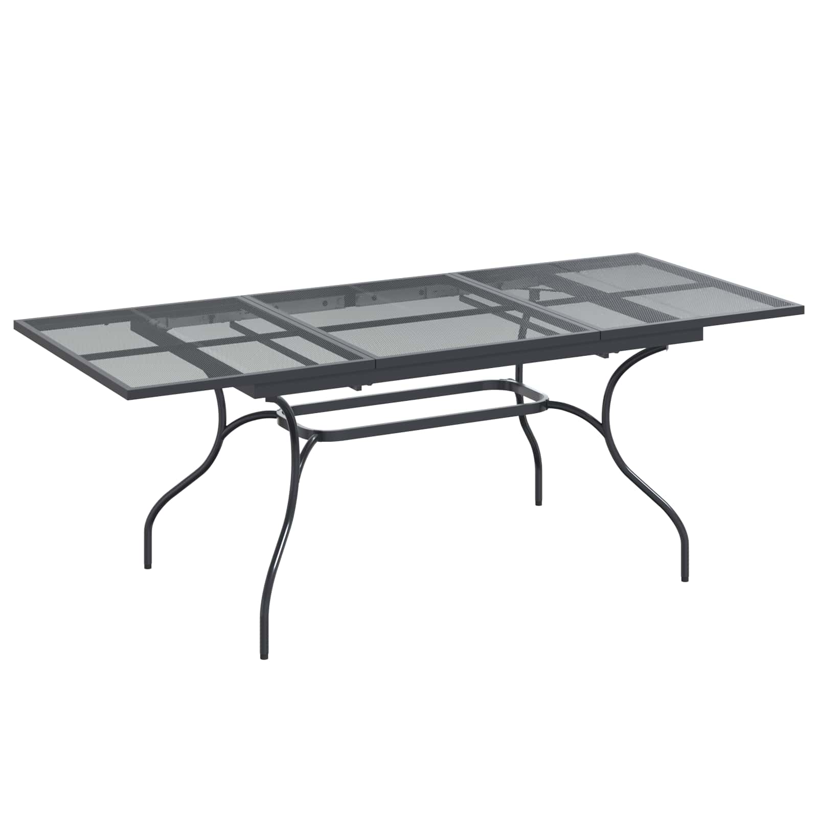 Σέτ φαγητού για κήπο 9 pcs Ανθρακί 212 x 90 x 76 εκ. - Pakobazaar